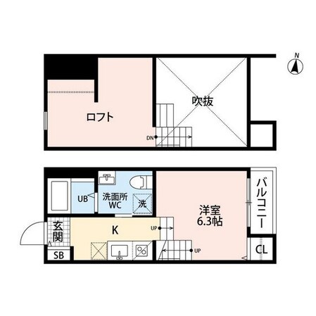 賀茂駅 徒歩13分 2階の物件間取画像